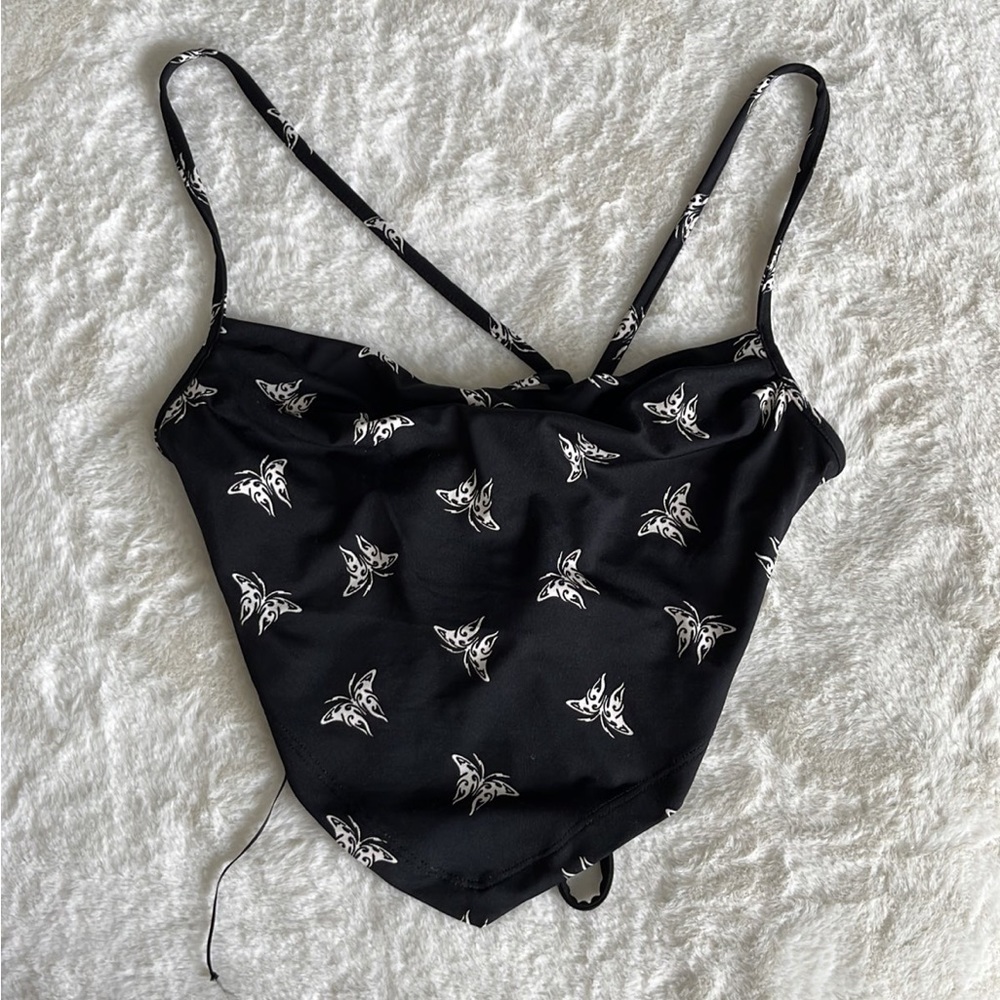 butterfly crop top